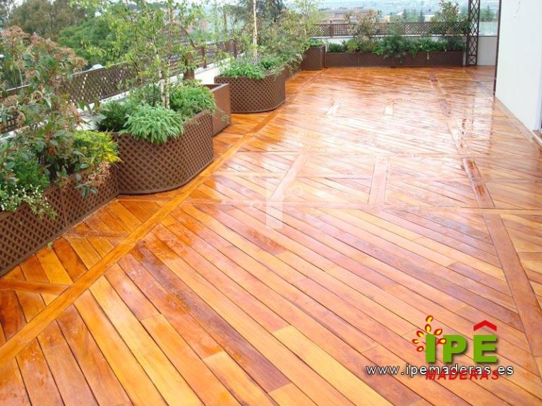 Tarima de madera exterior tropical Ipe Maderas