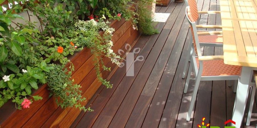 Tarima de madera para exterior